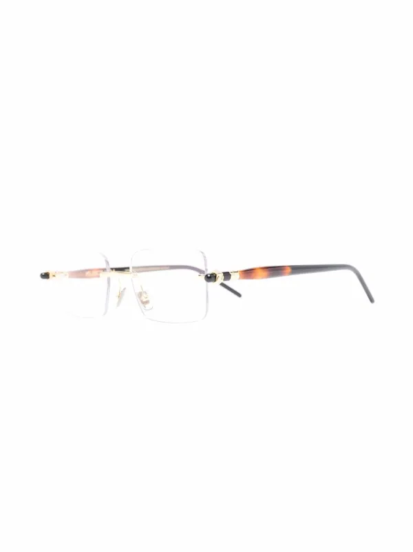 rimless rectangle frame