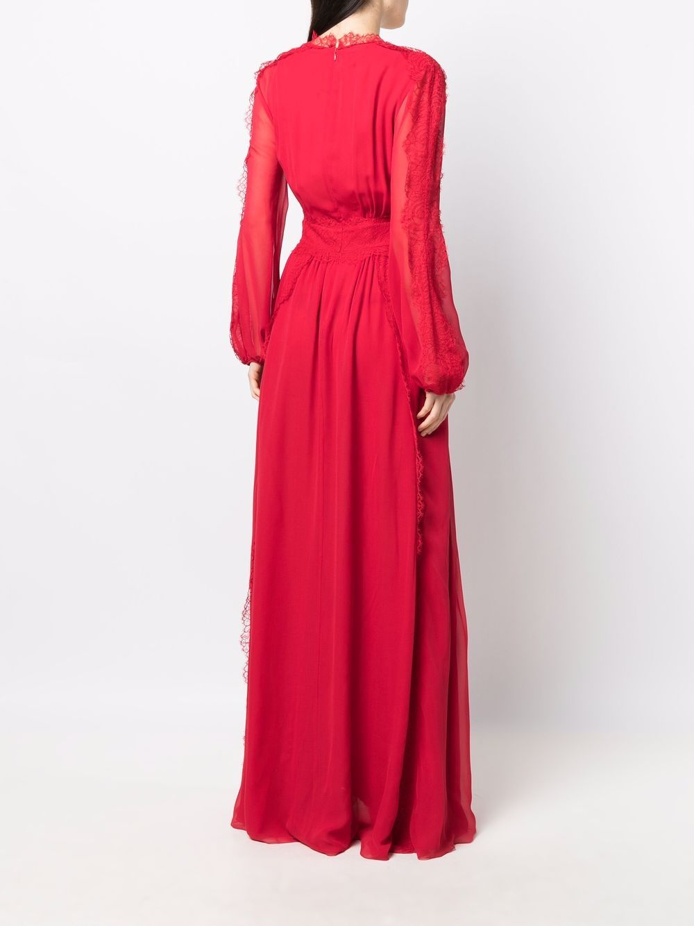 фото Giambattista valli шелковое платье с длинными рукавами