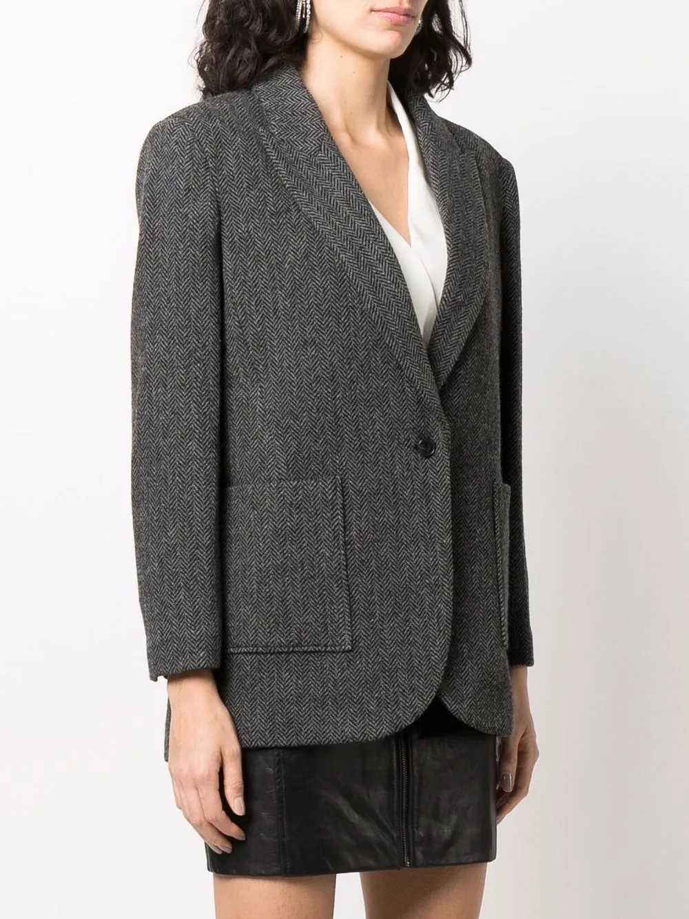 Ba&sh Ckost Single-breasted Blazer In Grau