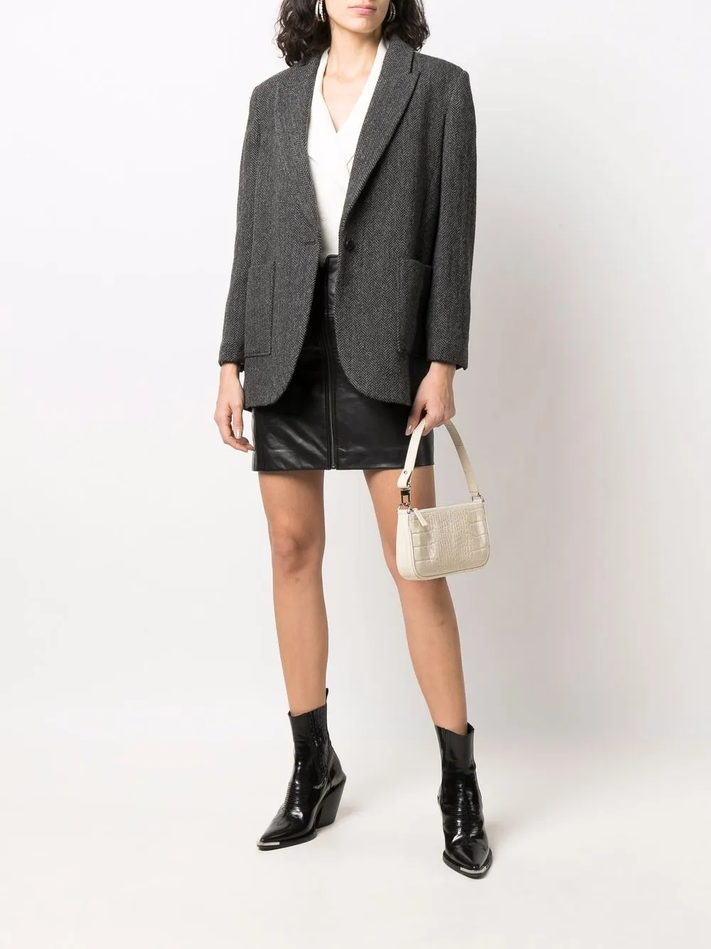Ba&sh Ckost Single-breasted Blazer In Grau