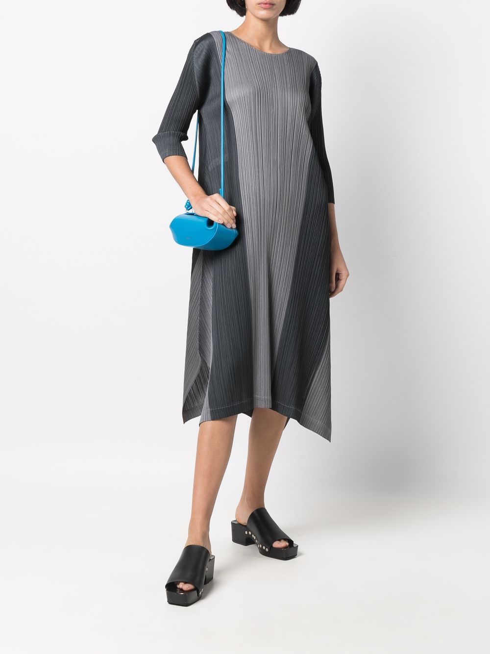 фото Pleats please issey miyake плиссированное платье миди