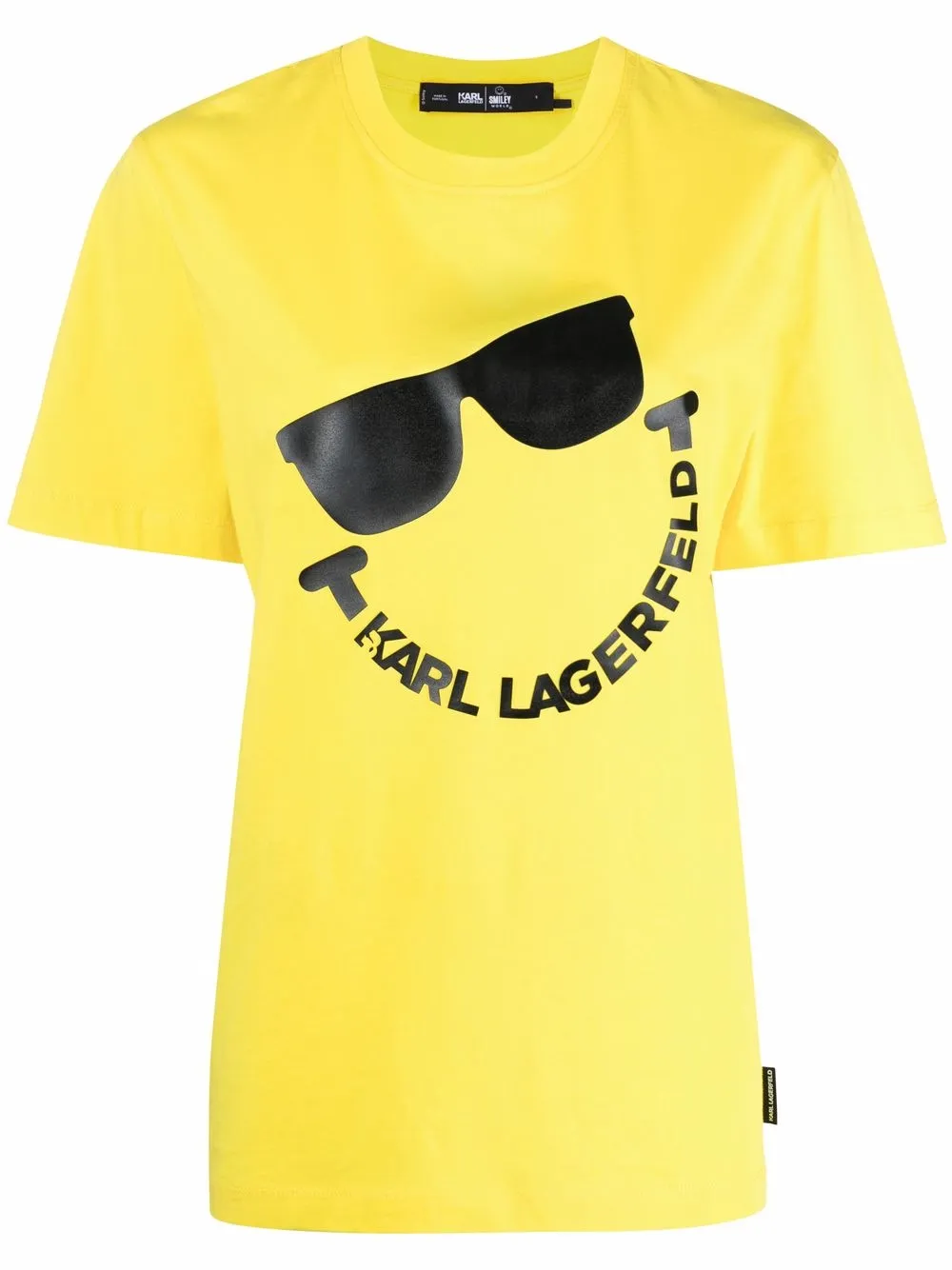 

Karl Lagerfeld playera con logo estampado - Amarillo