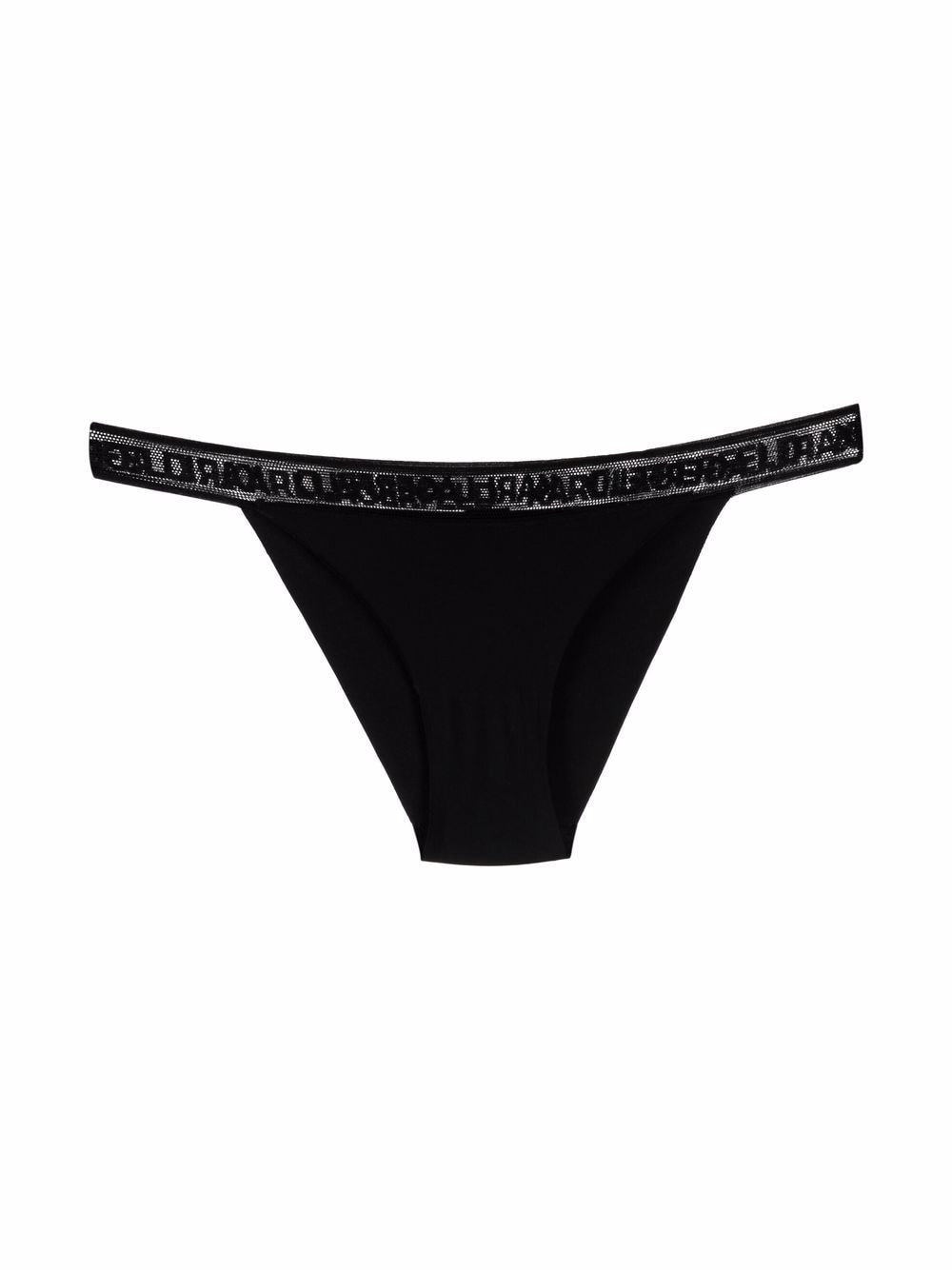 Karl Lagerfeld Tweedelige string set - Zwart