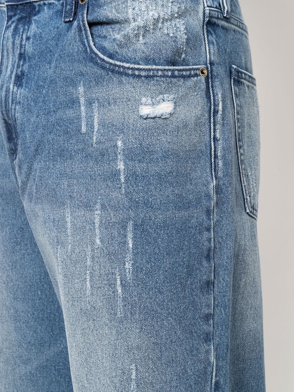фото Michael kors широкие джинсы с эффектом потертости