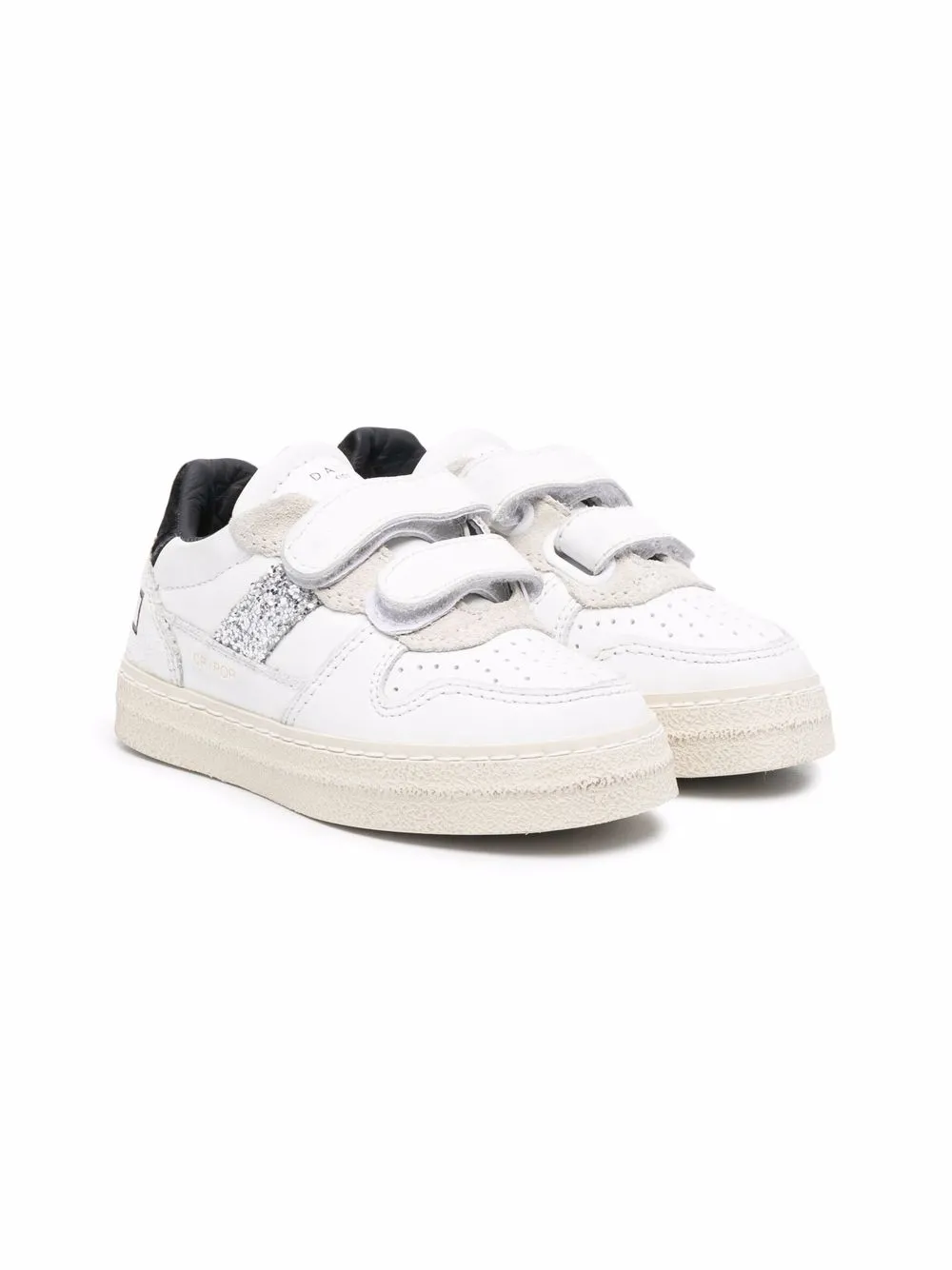 

D.A.T.E. double-strap low-top sneakers - White