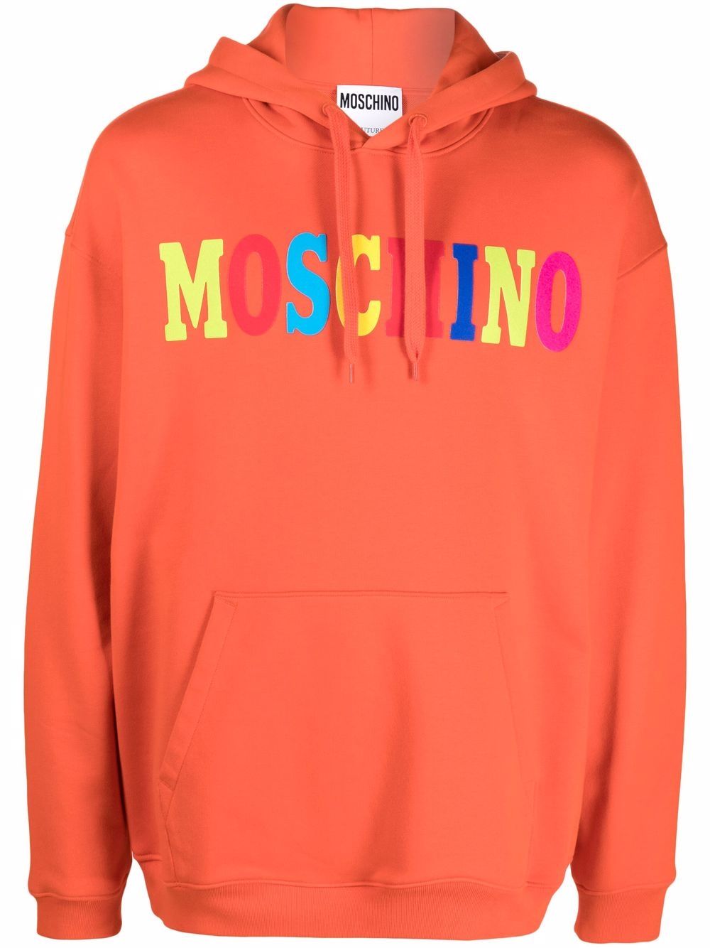 фото Moschino худи в стиле колор-блок с логотипом