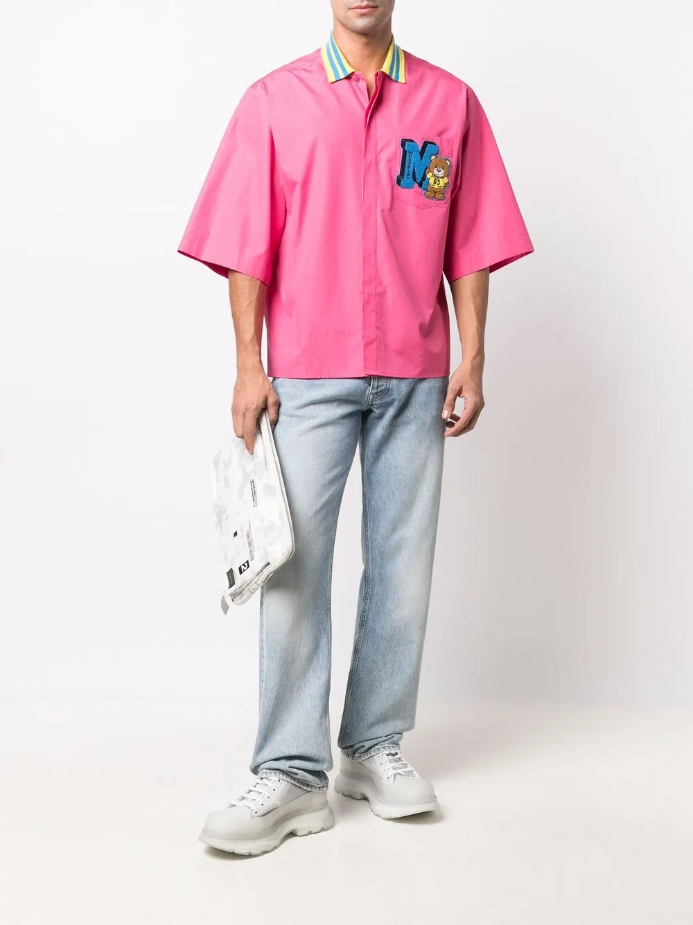 фото Moschino рубашка с логотипом