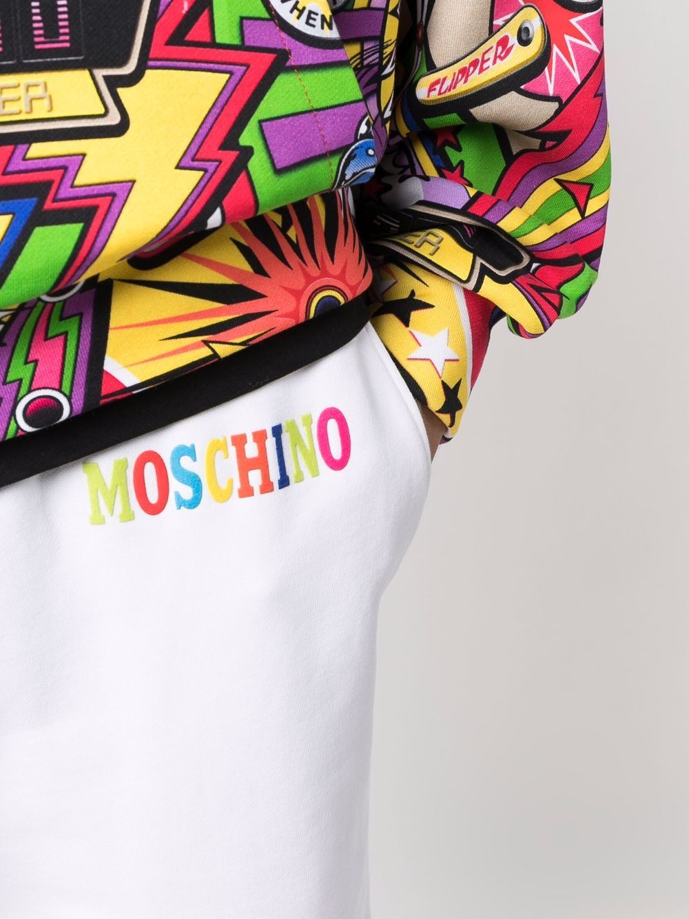 фото Moschino спортивные шорты с логотипом