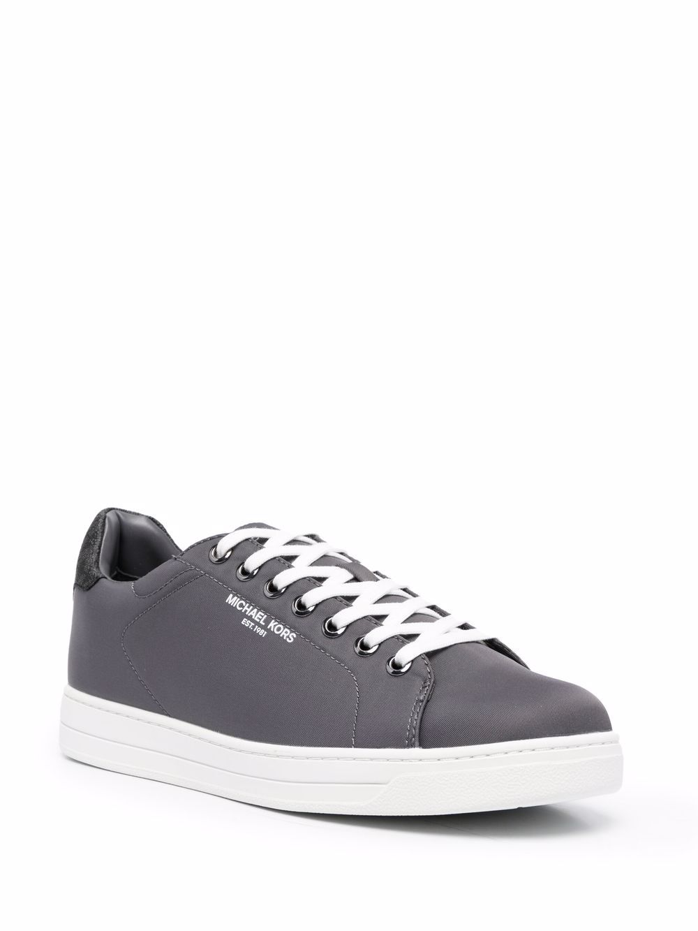 Shop Michael Kors Lenny Low-top Sneakers In Grey