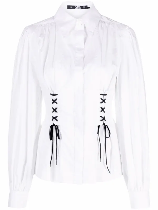 Karl Lagerfeld Studio Poplin lace-up 