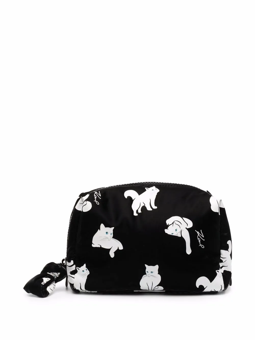 

Karl Lagerfeld K/Choupette print washbag - Black
