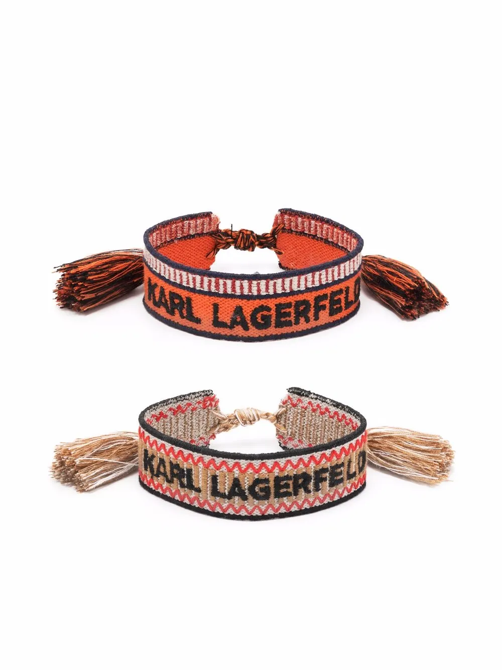 

Karl Lagerfeld K woven bracelet set - Neutrals
