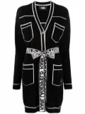 Karl Lagerfeld V-neck two-tone cardigan - Black