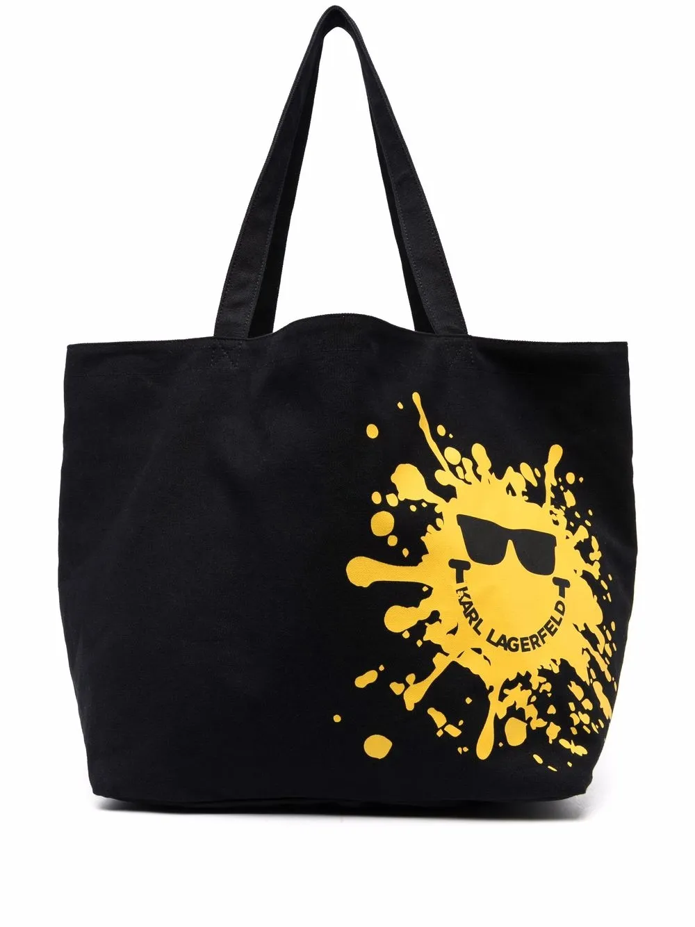 

Karl Lagerfeld tote con motivo Smiley - Negro