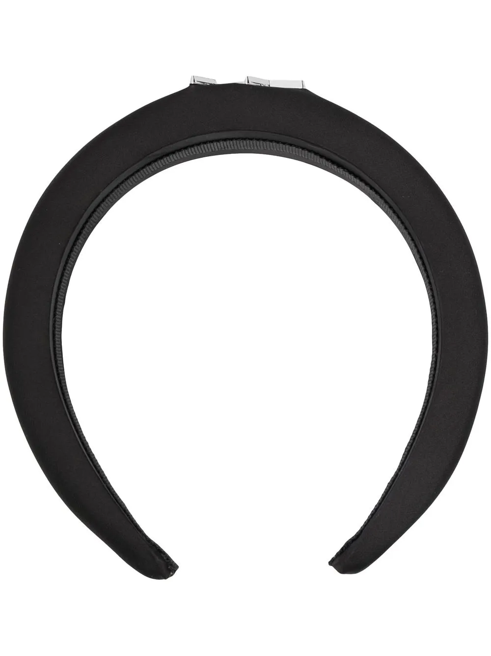 

Karl Lagerfeld diadema con placa del logo - Negro