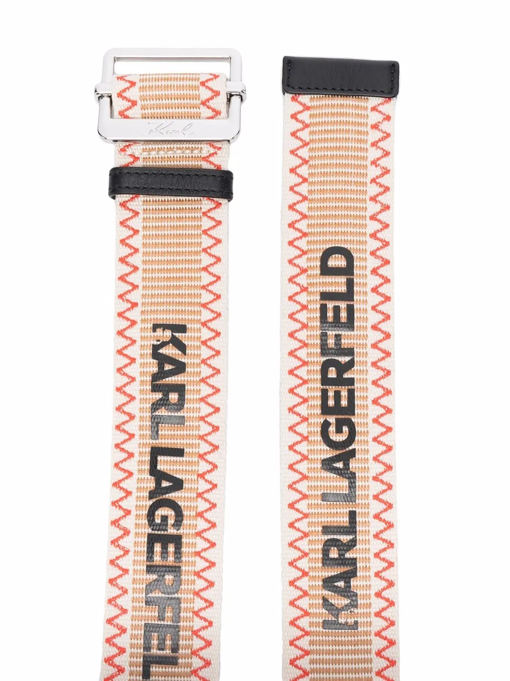 Karl Lagerfeld Riem met logoprint - Beige