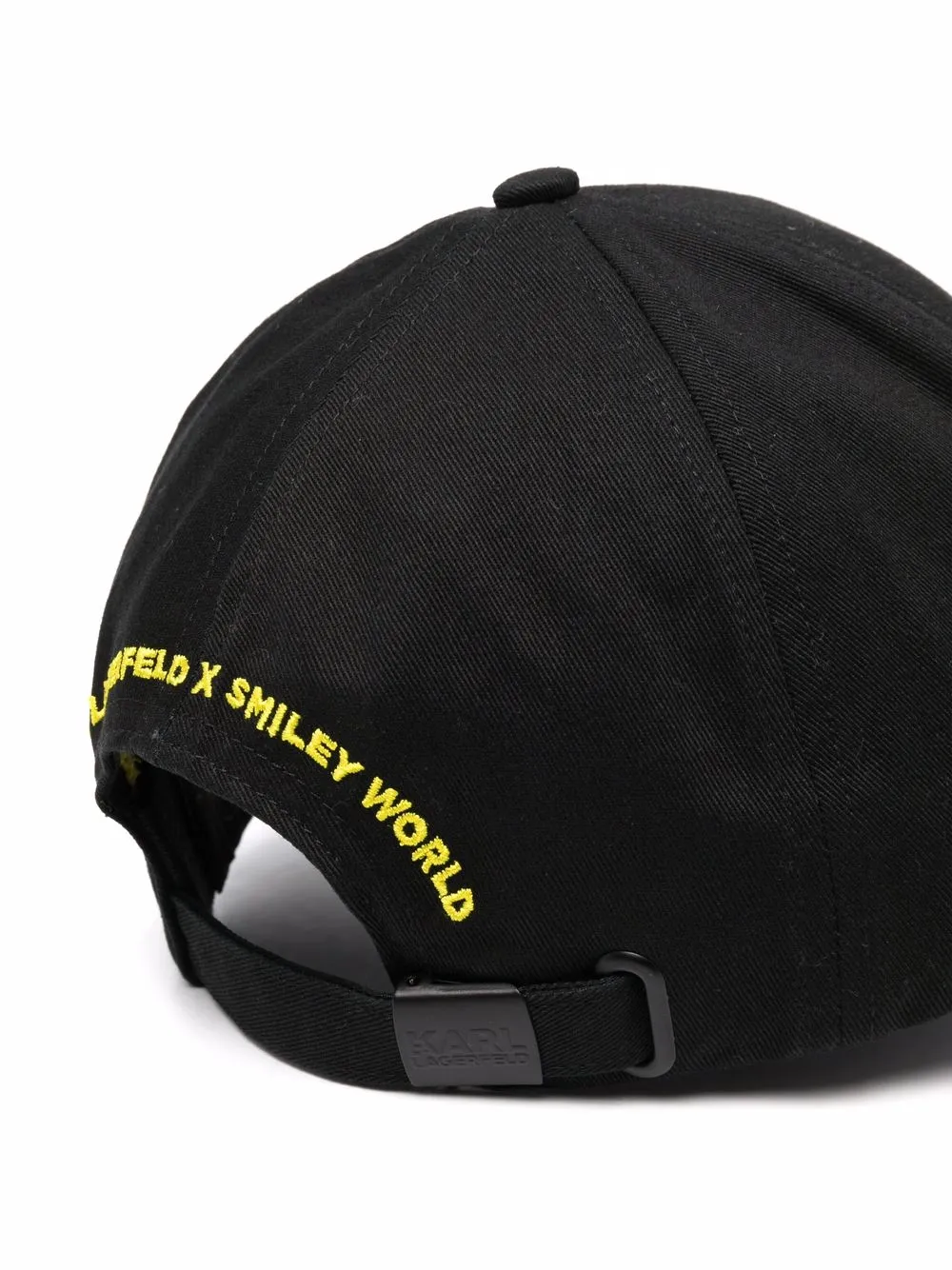Karl Lagerfeld Pet met geborduurd logo - Zwart