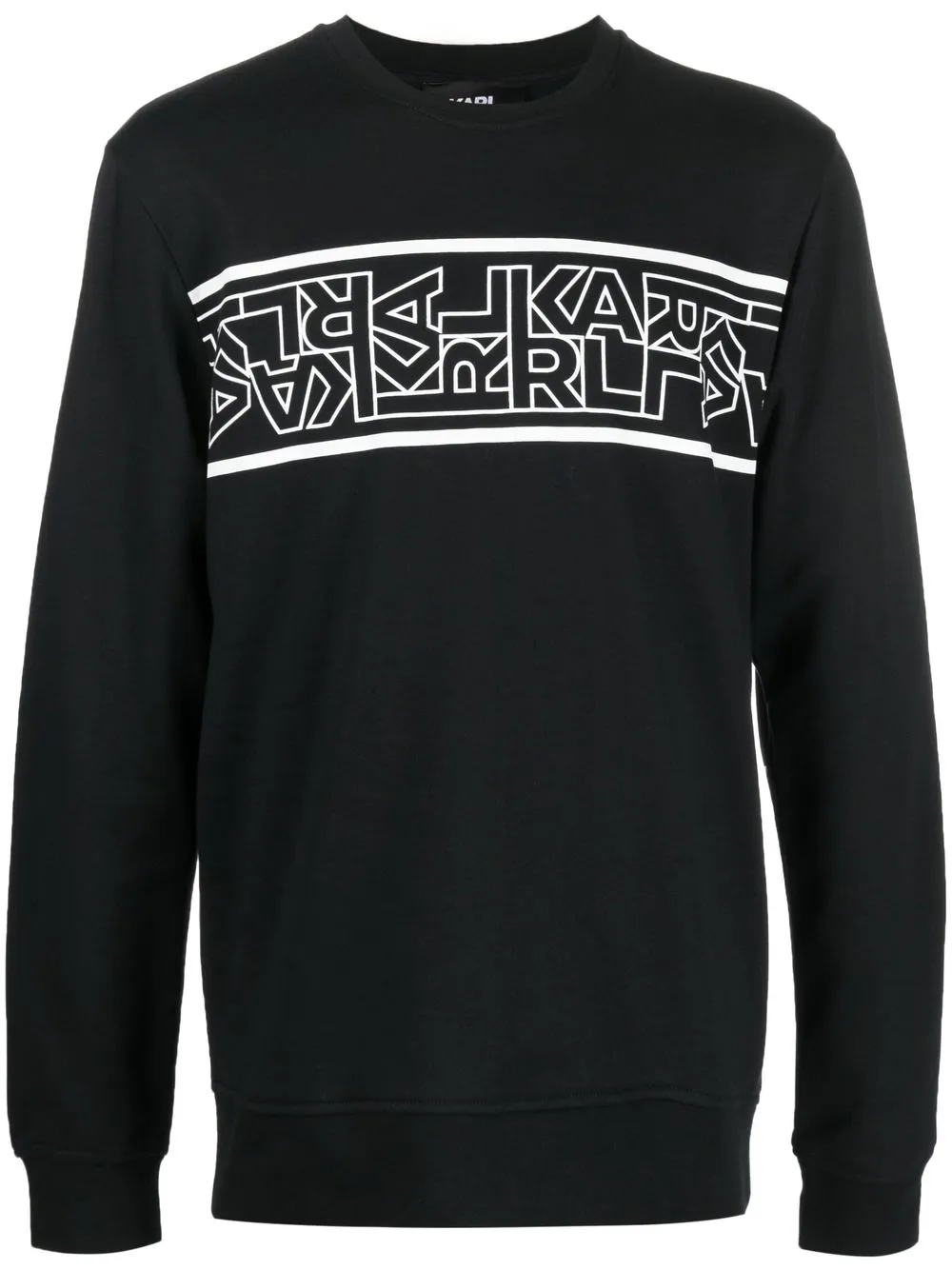 

Karl Lagerfeld sudadera con logo estampado - Negro