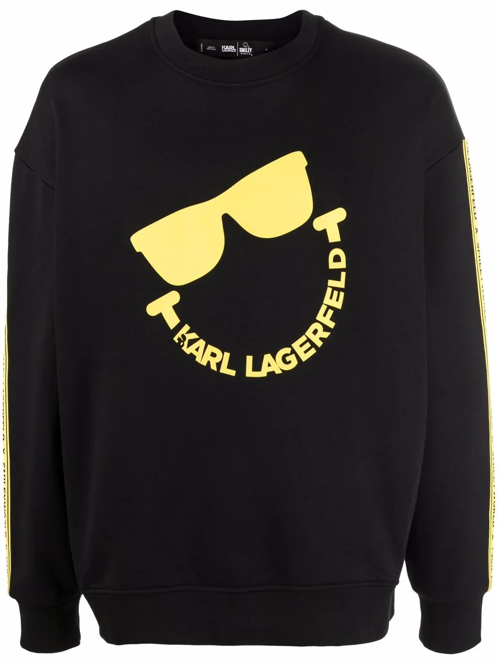 

Karl Lagerfeld sudadera con motivo Smiley - Negro