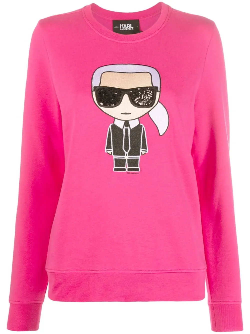 

Karl Lagerfeld sudadera Ikonik Karl bordada - Rosado