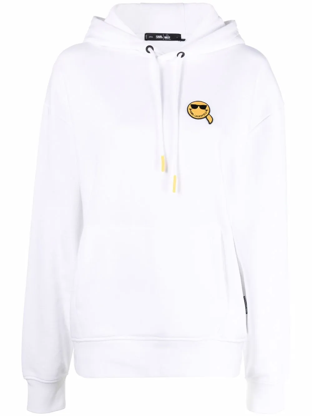 

Karl Lagerfeld hoodie con estampado Smiley - Blanco