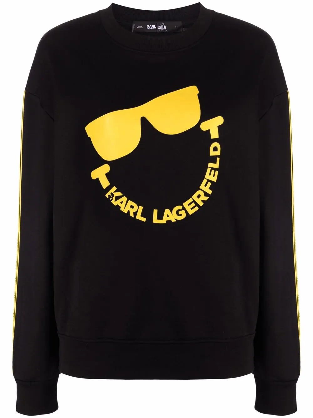 

Karl Lagerfeld sudadera con motivo Smiley - Negro