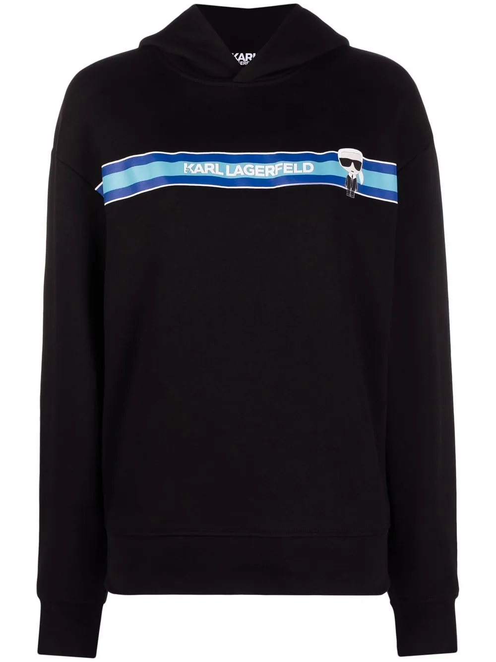 

Karl Lagerfeld hoodie con logo estampado - Negro