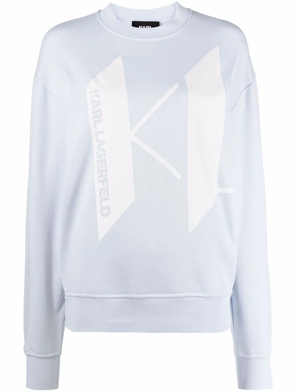 

Karl Lagerfeld sudadera con logo estampado - Azul
