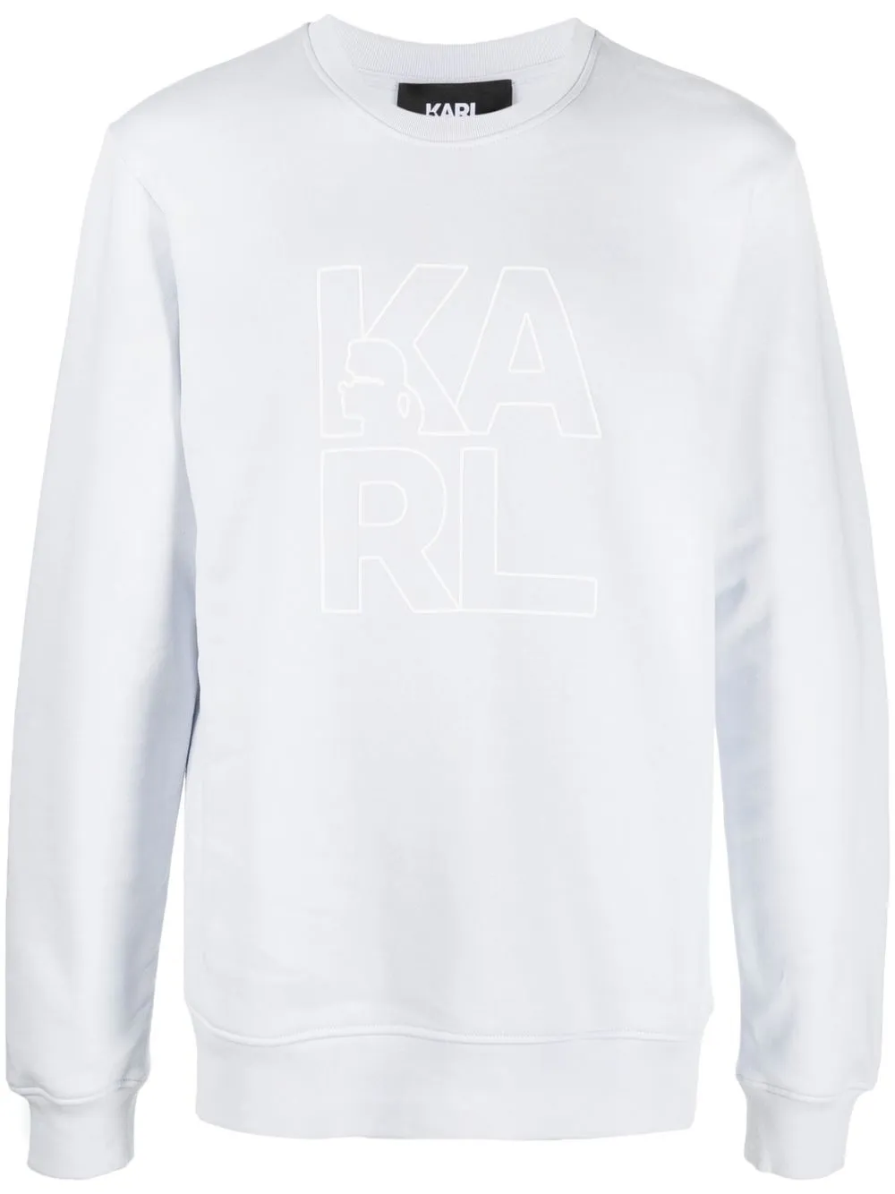 

Karl Lagerfeld sudadera con logo estampado - Azul
