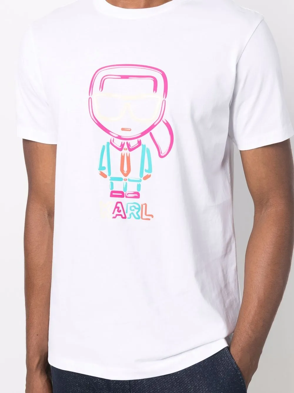 фото Karl lagerfeld футболка jelly karl из органического хлопка