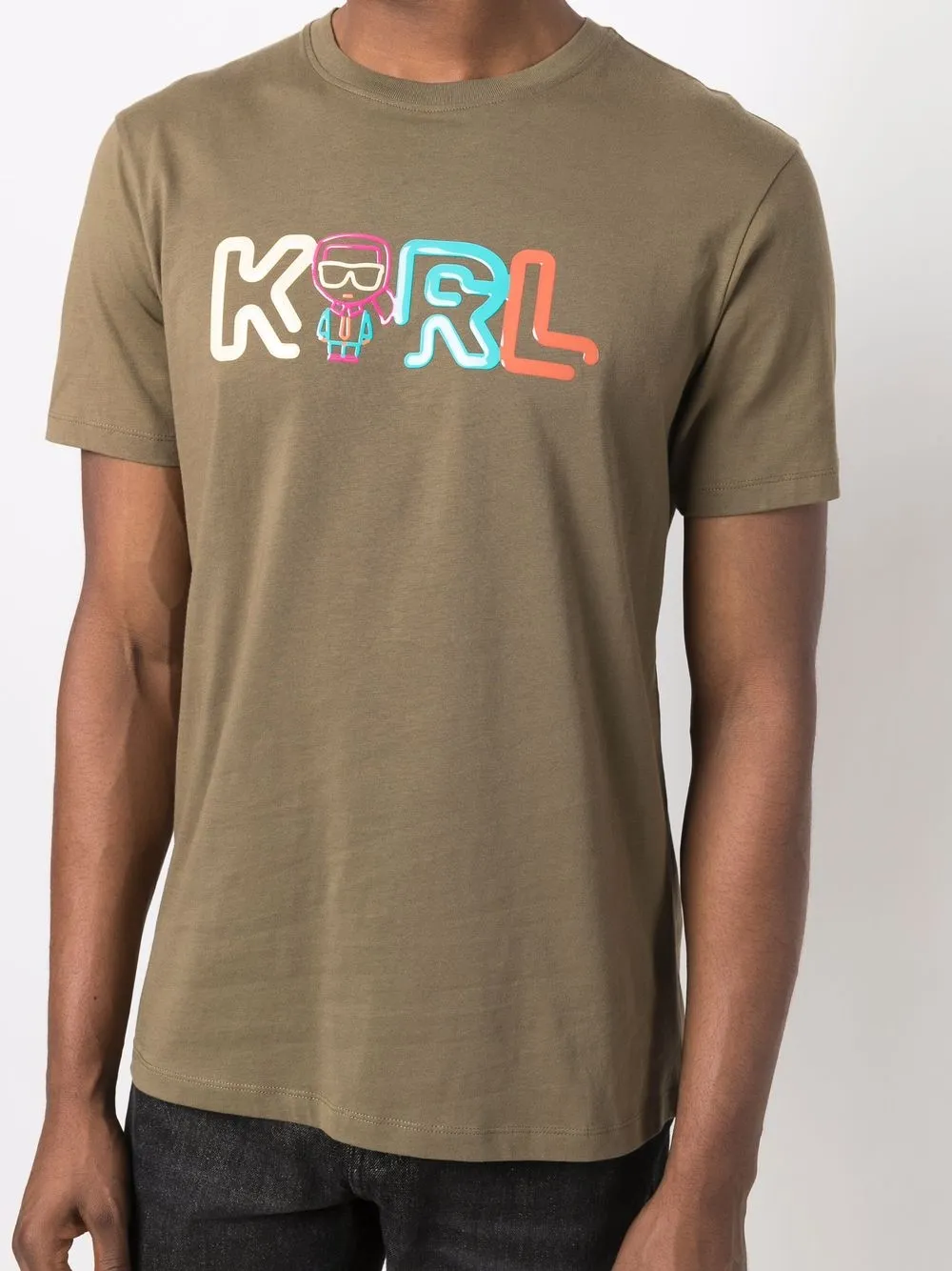 фото Karl lagerfeld футболка jelly mini karl из органического хлопка