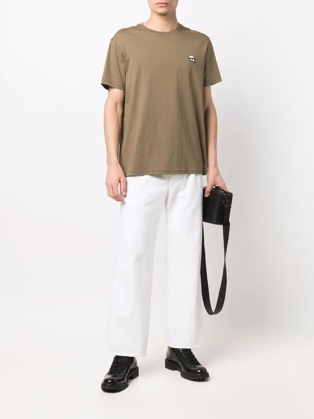 фото Karl lagerfeld футболка с нашивкой ikonik