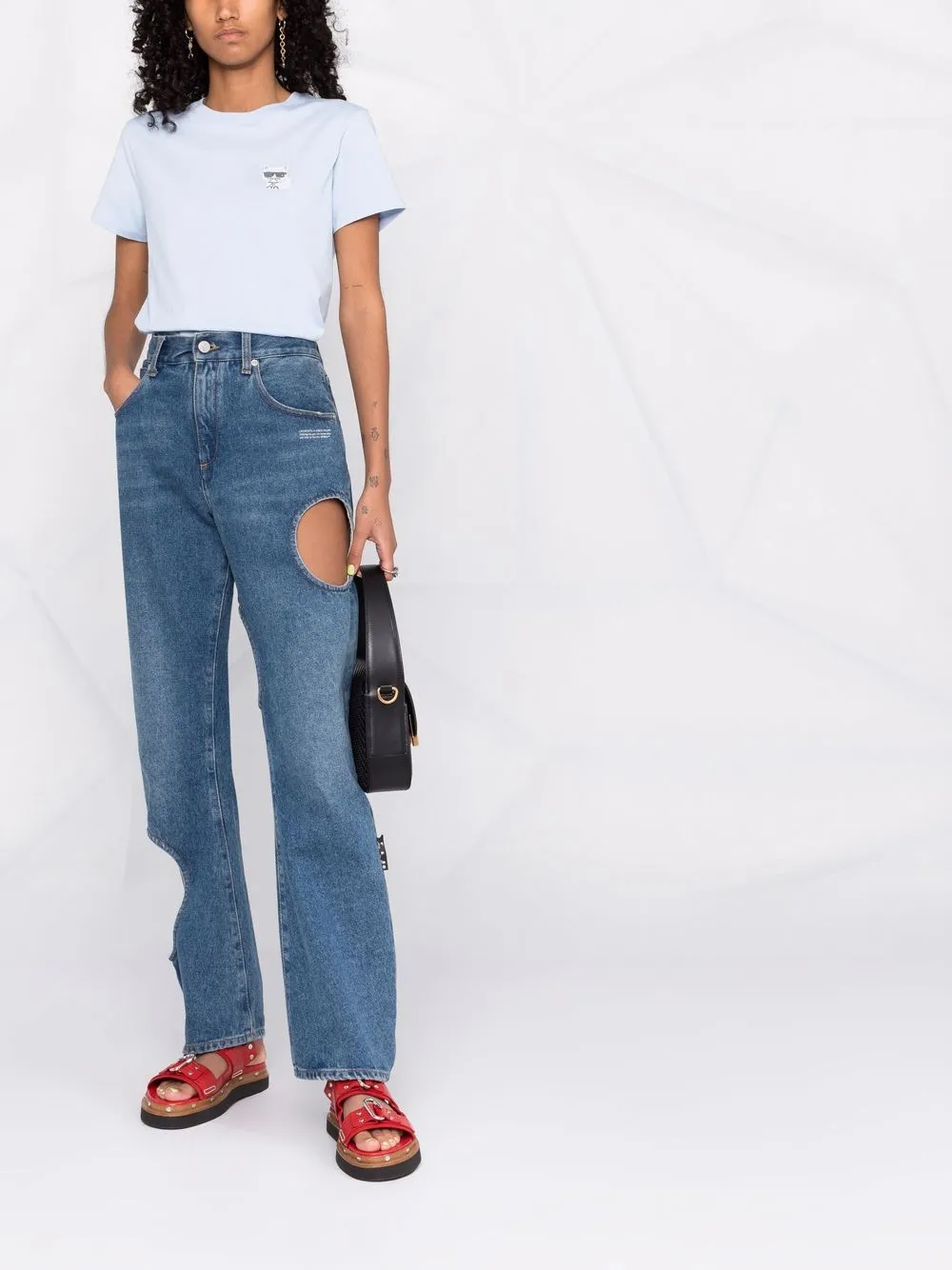 фото Karl lagerfeld футболка с графичным принтом