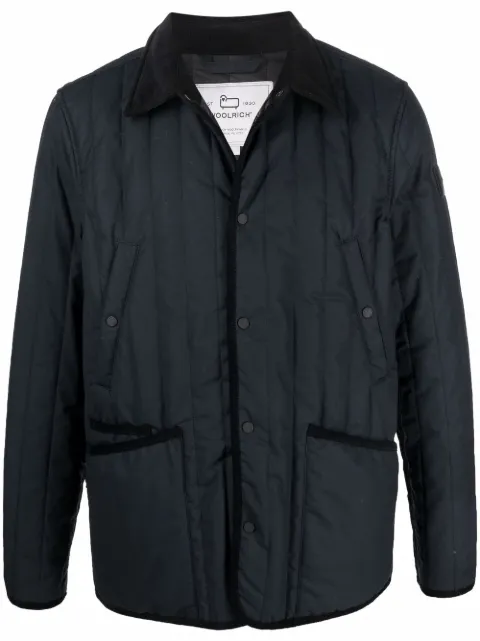 Woolrich x British Millerain Barrier quilted shirt jacket