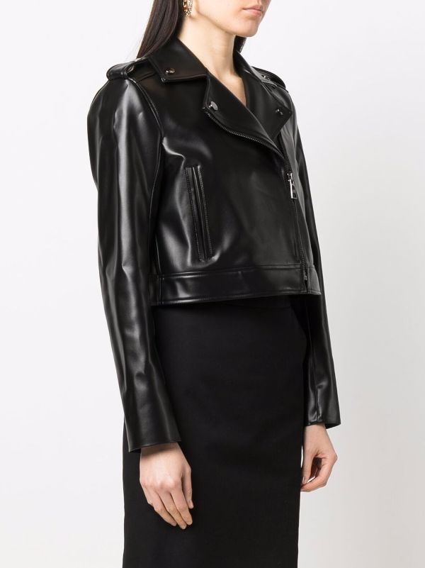 karl lagerfeld faux leather jacket