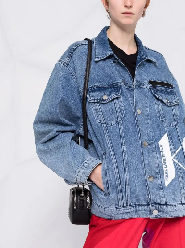 Karl Lagerfeld logo-print Denim Jacket 