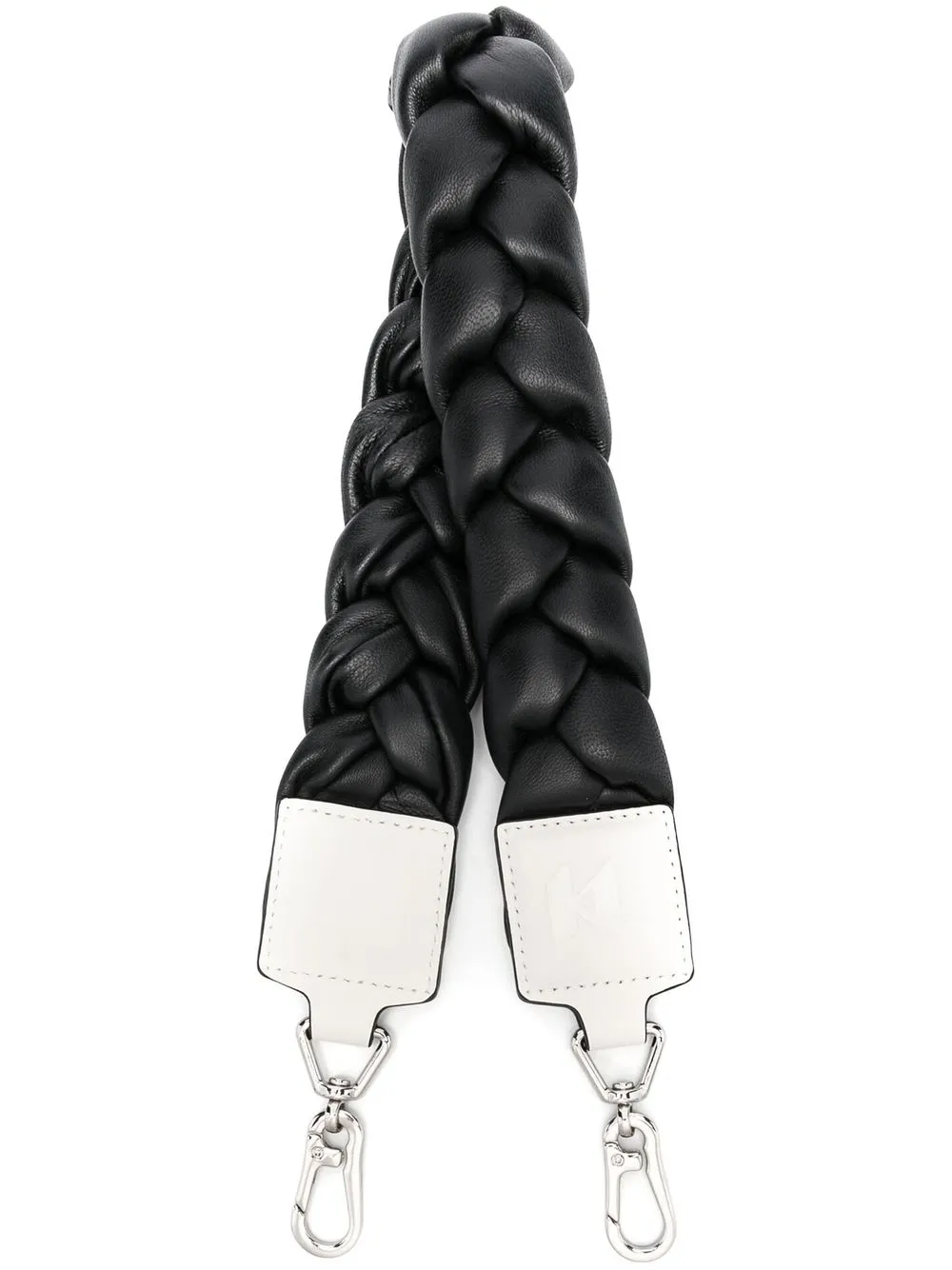 

Karl Lagerfeld braided leather strap - Black