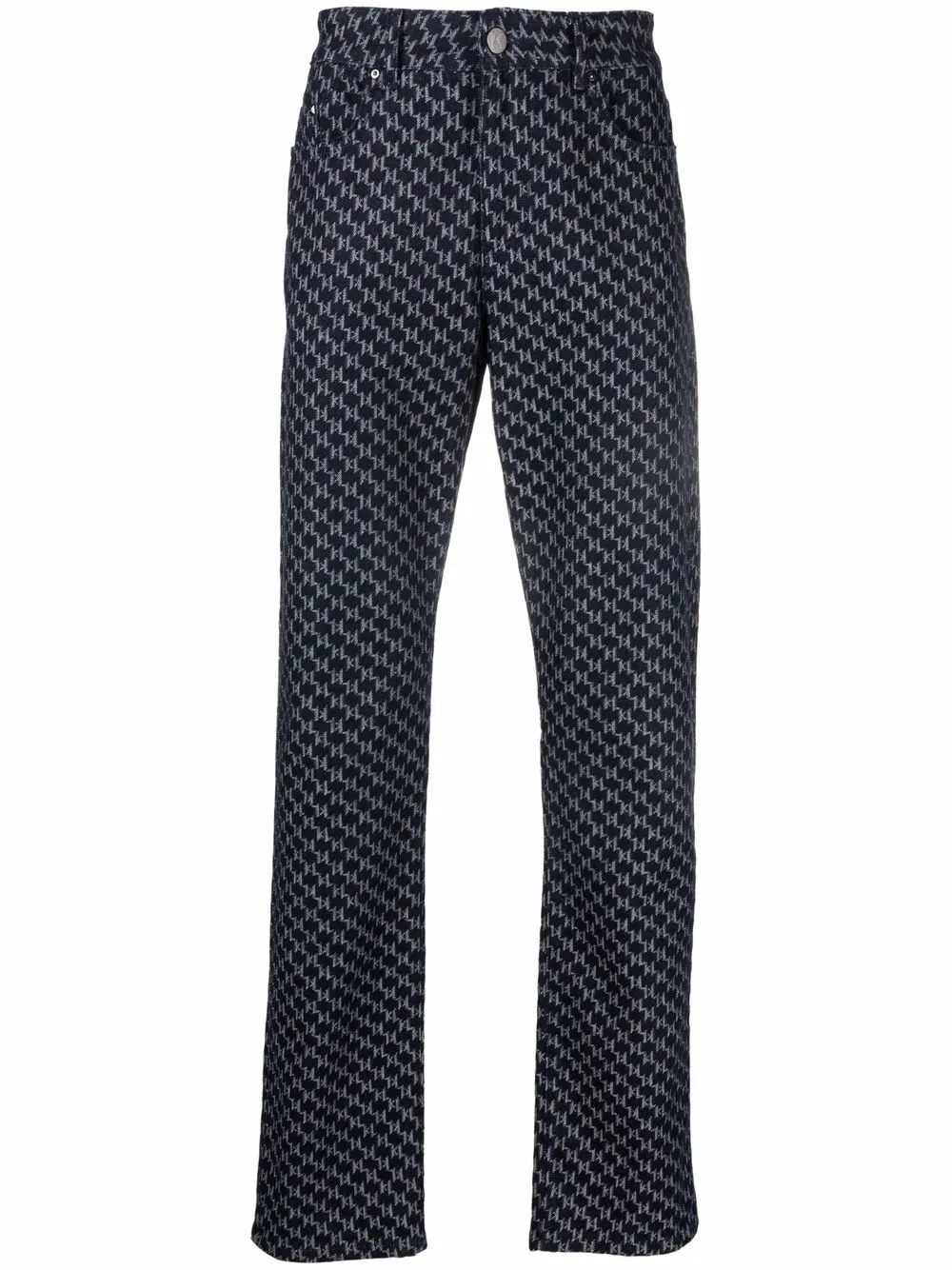 

Karl Lagerfeld monogram straight-leg jeans - Blue