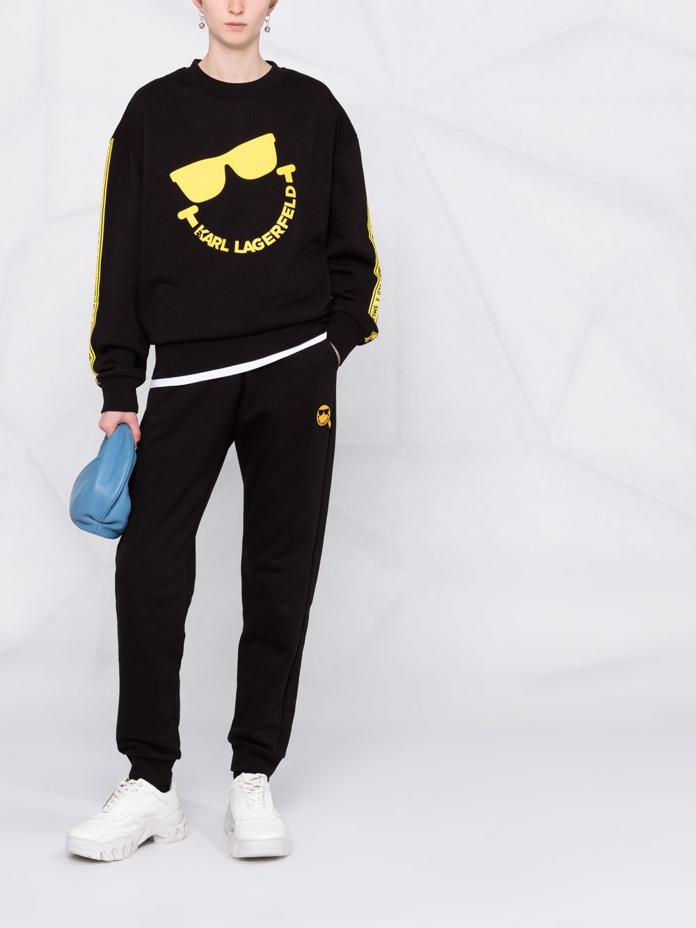 smiley world track pants