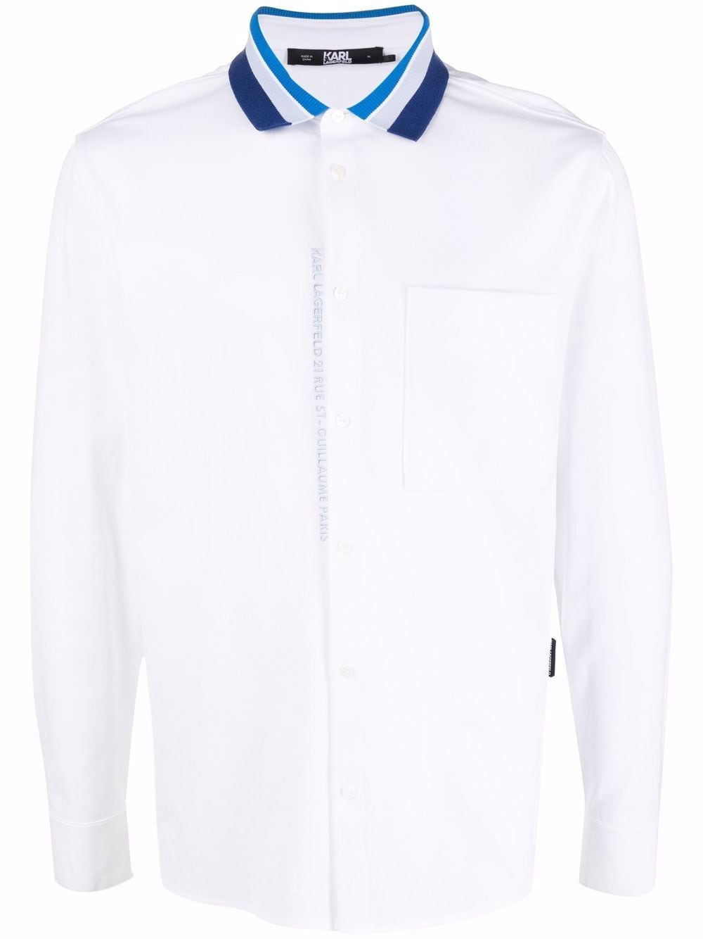 Karl Lagerfeld stripe-knit Jersey Shirt - Farfetch