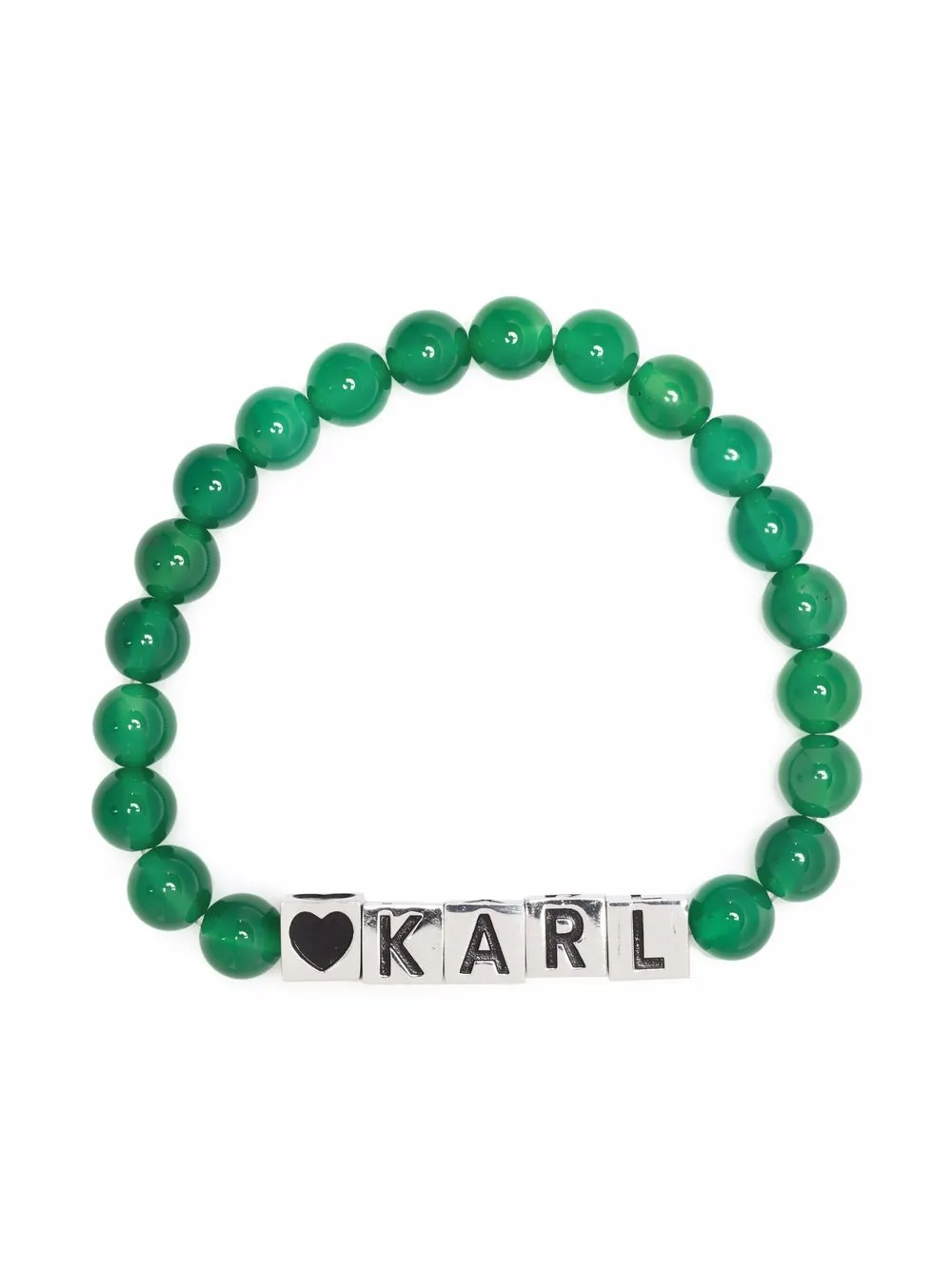 

Karl Lagerfeld pulsera Karl con mostacillas - Verde