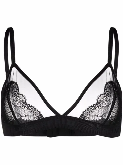 Karl Lagerfeld lace embroidered bra