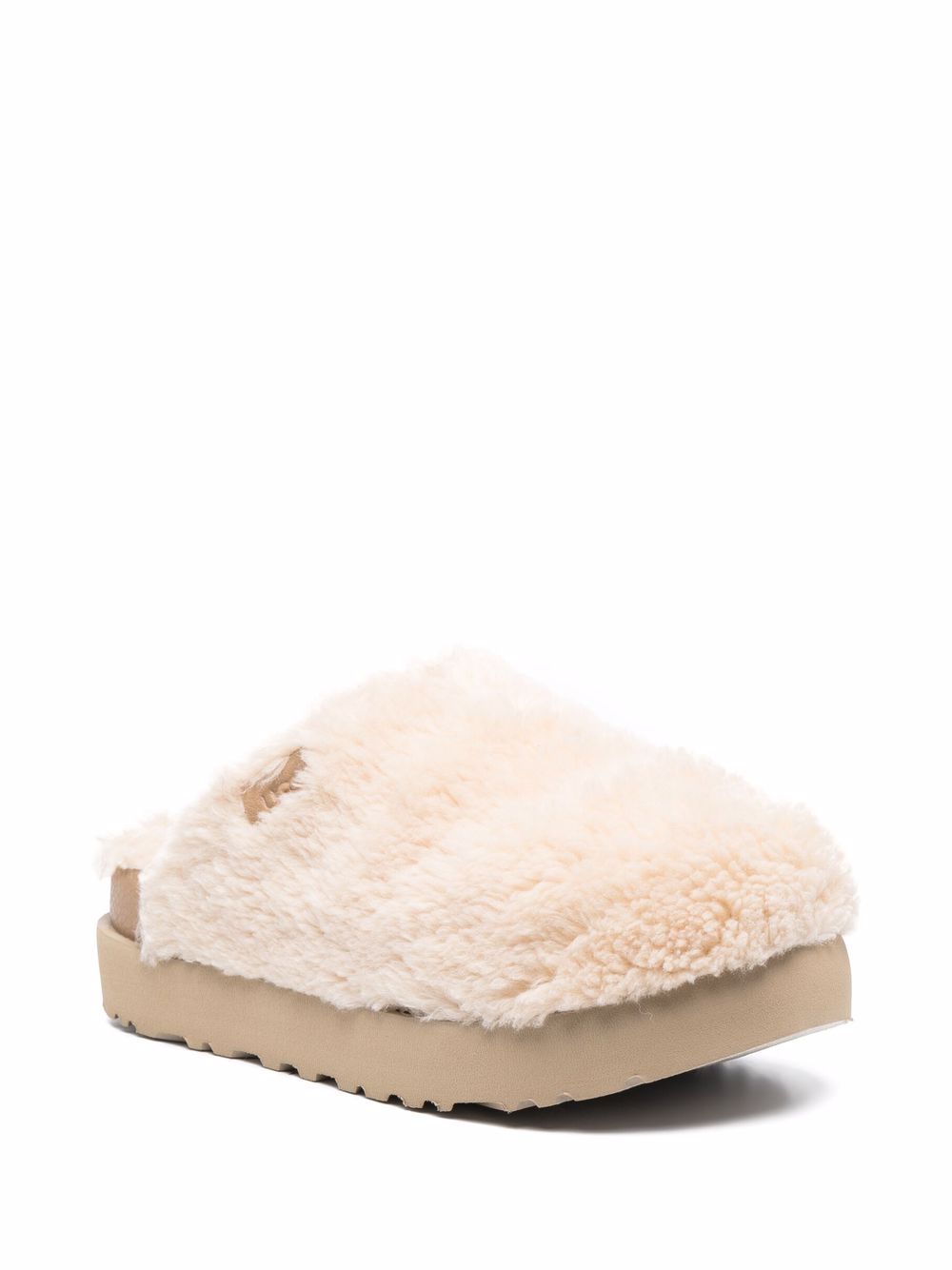 фото Ugg слиперы из шерпы на платформе