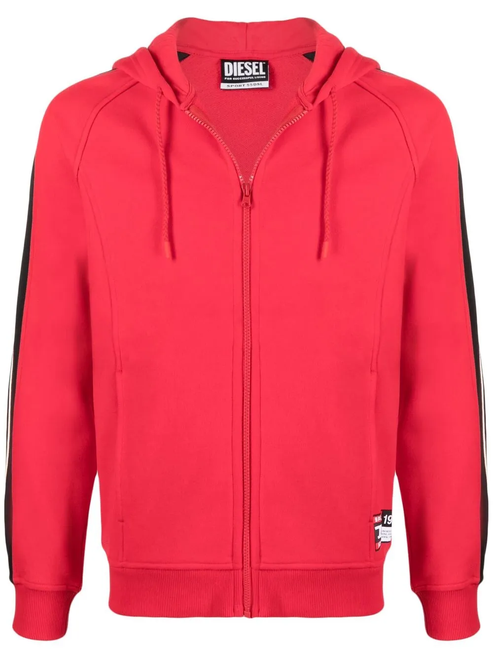 

Diesel hoodie con logo estampado - Rojo