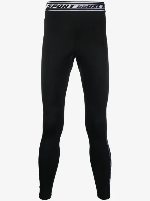 Diesel logo-waistband detail leggings