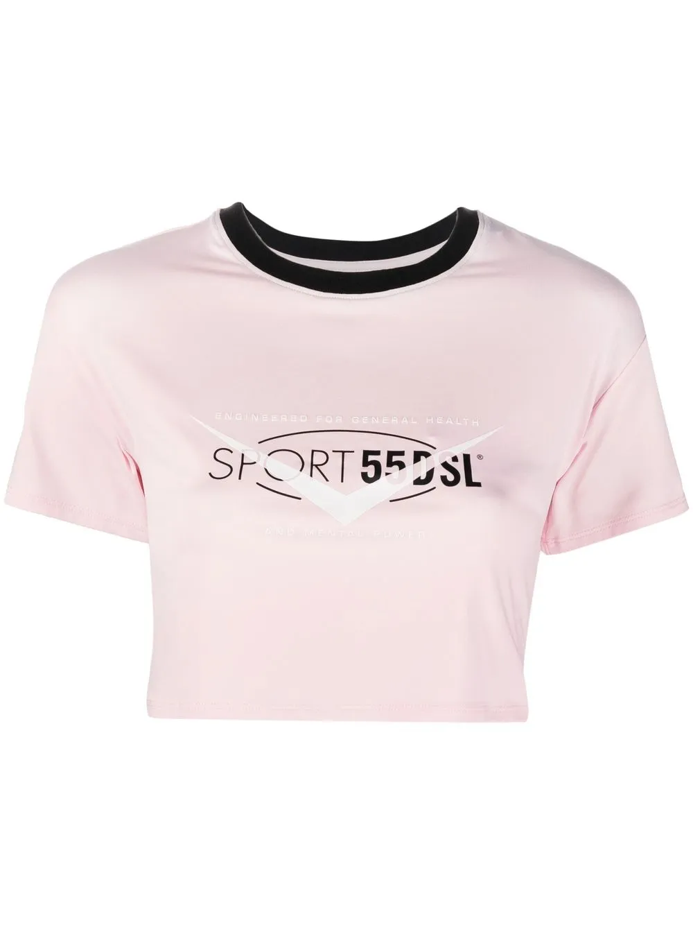 

Diesel playera corta con estampado gráfico - Rosado