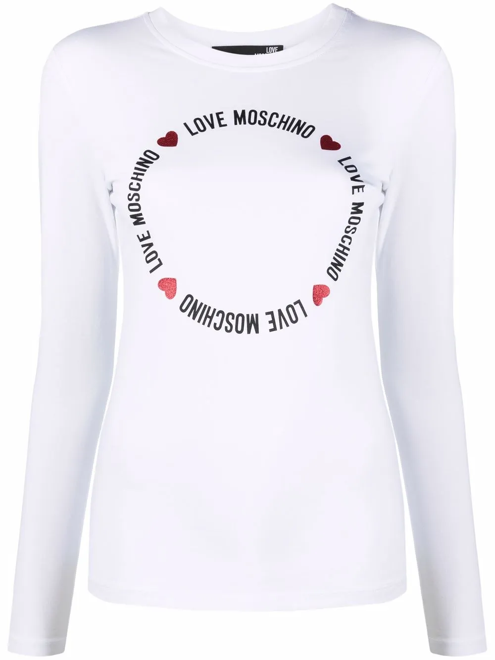 

Love Moschino logo-print T-shirt - White