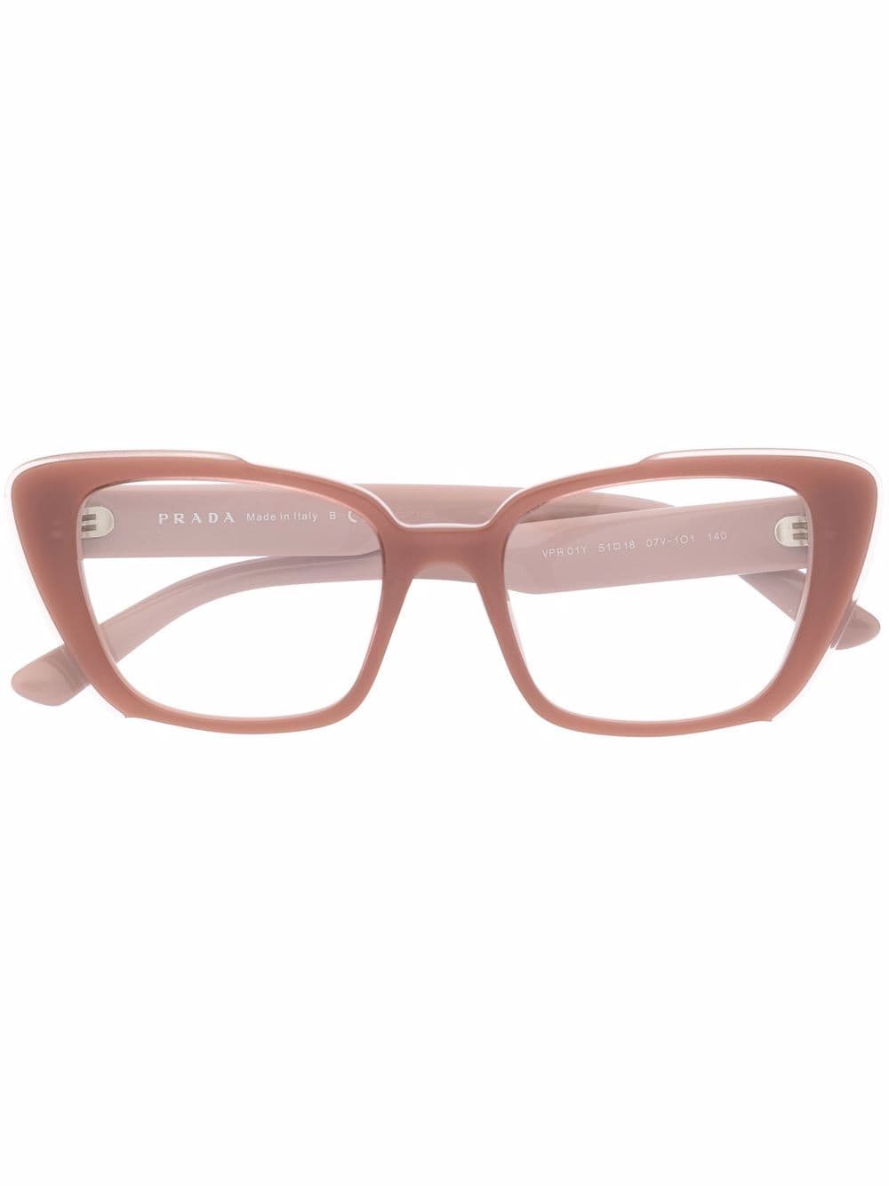 

Prada Eyewear lentes con armazón cat eye oversize - Rosado