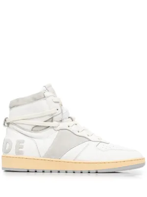 RHUDE Rhecess ハイカット スニーカー | ホワイト | FARFETCH JP