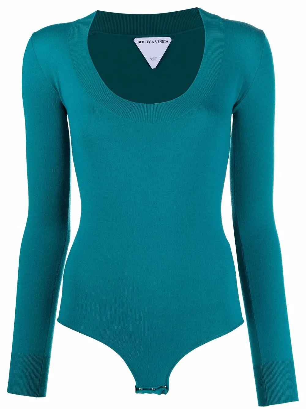 Bottega Veneta scoop-neck long-sleeved bodysuit